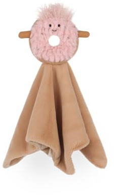 Apricot Lamb Delicious Donut Security Blanket for Babies, Soft Loveys for Baby Boy and Girl, 14 Inches for Infant and Toddlers