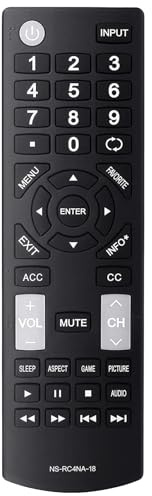 Universal NS-RC4NA-18 Remote Control Replacement for All Insignia TVs, No Programming Required