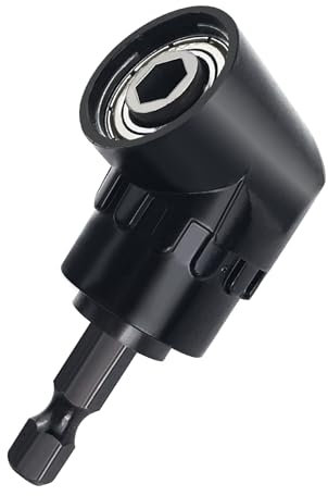 Gsakskdsap 105° Adattatore per Trapano ad Angolo Retto, Avvitatore Angolare, Cacciavite a Taglio Esagonale Porta-Inserti, Punta Angolo Retto, Adattatore per Foratura Dello Spazio, Trapano Angolare