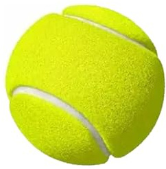 Buystarget Tennis Balls with Mesh Carrying Bag Pressureless All Court Types Sports Pet Exercise Practice Throwing Machine Tennis Cricket Ball Soft Tennis (Single Tennis Ball)