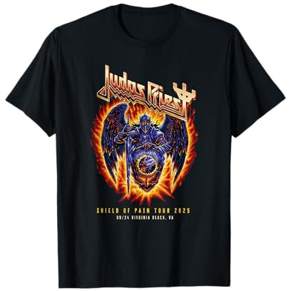 Judas Priest Shield Of Pain Tour 2025 Virginia Beach T-Shirt