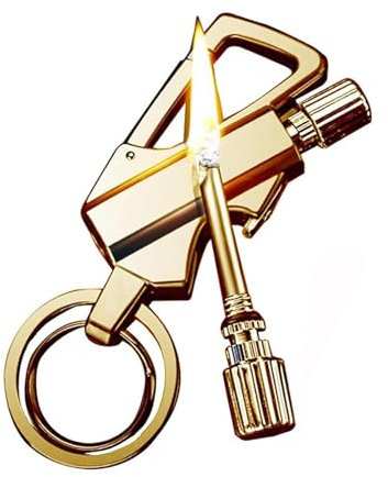 Allumettes permanentes illimitées, allumettes étanches réutilisables, avec porte-clés allumettes permanentes multifonctions et décapsuleur, adapté aux cadeaux de survie for hommes en camping en plein