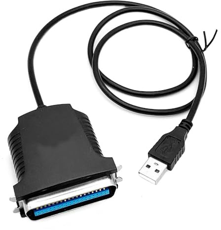 Orivin Cable adaptador de impresora USB a paralelo IEEE 1284 Centronics de 0,7 m para conectar impresoras antiguas a dispositivos USB