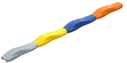 JunZheHub Regenbogen Hindernisparcours für Kinder: Balancierbalken, Farbige Balancierblöcke – Körperkoordination für Jungen Und Mädchen, 4pcs A