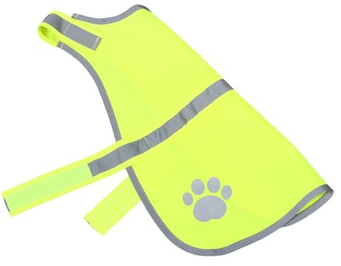 Toddmomy Chaleco Reflectante para Perros Pequeño Talla S Fluorescente Amarillo Ajustable Transpirable para Caza Paseos Nocturnos y Actividades al Aire Libre con Alta Visibilidad Segura