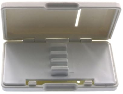 Oboen-Rohrblatt-Etui für 6 Blätter, Aufbewahrungsbox mit Belüftungsschlitzen, leichtes PP-Material, 9,5 x 5,5 x 2,2 cm