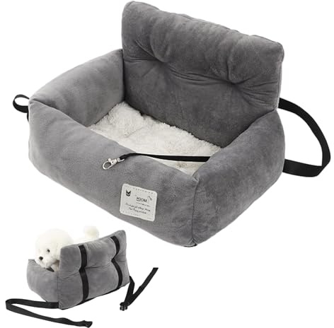 Generisch Hunde-Autositz Für – Tragbare Haustierhütte, Reisebox, 53 X 42 X 29 cm, Hundetransporter Für Kleine Hunde | Ganzjahres-Autositz Für | Faltbarer -Reiseträger, Haustierbedarf Für Die