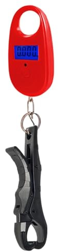 Digital fiskvåg – 24 cm LCD-bakgrundsbelysning precisionssensor, kompakt ergonomiskt handtag, bärbart ABS stål 25 kg gör det till ett perfekt verktyg för sportfiskare värdesätter organisation