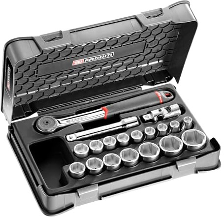 Coffret cliquet + douilles 1/2 FACOM - S.161-2P6PB