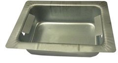 Cassetto vaschetta portacenere per camino e stufa a pellet 30 x 20 x 7 cm CLAM in lamiera stampata