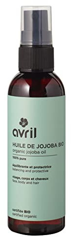 Avril - Huile de Jojoba Bio - 100% Pure, Pressée à Froid - Visage, Corps et Cheveux - Certifié Bio Ecocert - Conditionné en France - 100ml