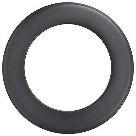 FIREFIX R180/R Ofenrohrrosette für 2 mm starken Ofenrohre/Rauchrohre in 180 mm Durchmesser, für Kaminöfen und Feuerstellen, Senotherm, schwarz, starr