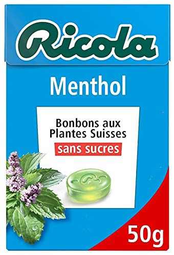 Ricola - Sin Mentol 50G Azúcares - Lot De 4 - Precio Por Lote - Entrega Rápida