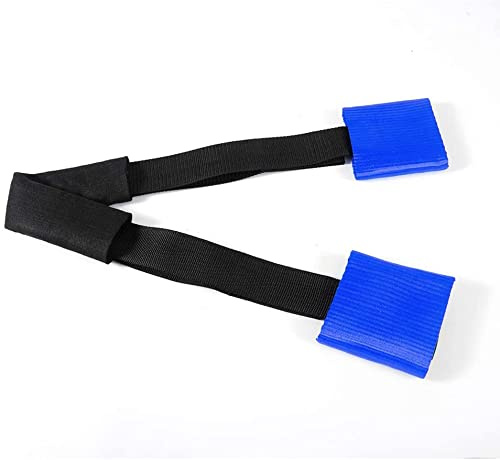 Oldbones Universal Motorcycle Handle Bar Tie down Strap Short Bar Harness in Blue