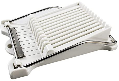 REQO Luncheon Meat Slicer - 304 Food Grade Stainless Steel Egg and Fruit Slicer, Soft Cheese Cutter, Dishwasher Safe