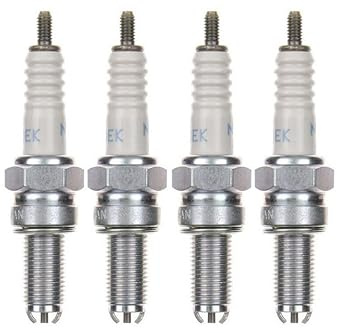 4x Zündkerze CR10EK – Zündkerzen Set für Motorrad/Roller/Scooter – passend für Suzuki GSXR 750, Yamaha YZF-R6 RJ03 RJ05 RJ09 RJ11 RJ15 u.v.m.