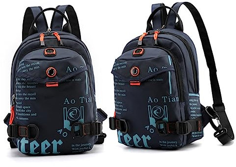 YARNOW Rucksack Ourdoor-Umhängetasche Brusttasche eine Schulter Schultertaschen Mann
