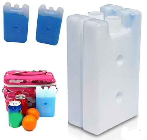 ARMYJY 2Pcs Empty Ice Pack, 400Ml Long-Lasting Reusable Ice Block, Lunch Box Cool Packs Home Kitchen Supplies Ice Pack Box