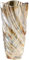 Glas Blume Vase, 24cm hohe Moderne Minimalistische Glasvase Mordische Kristall Dekorative Handgemachte Blumenarrangement für Home Office Dekor, Geschenk für Hochzeit Housewarming feiern (Bernstein-2)