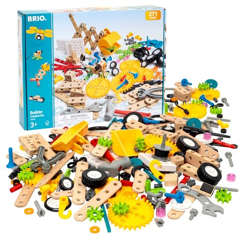 BRIO Builder - 34606 Builder Creative Set | 271-piece Educational Construction Toy for Kids Aged 3 Years Up