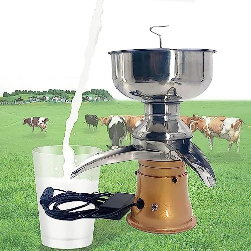 Distributore di panna Separatore di panna elettrico, centrifuga da cucina da 50 l/h, separatore di frullati al burro, separatore centrifugo del latte, perfetto per le famiglie delle aziende