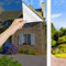 Cinbee Miroir Film de Fenêtre Anti Regard intérieures ou extérieures 110x200 cm, Film Solaire Anti Chaleur sans Tain, UV Film pour Vitre Statique Adhesif Protection de Soleil