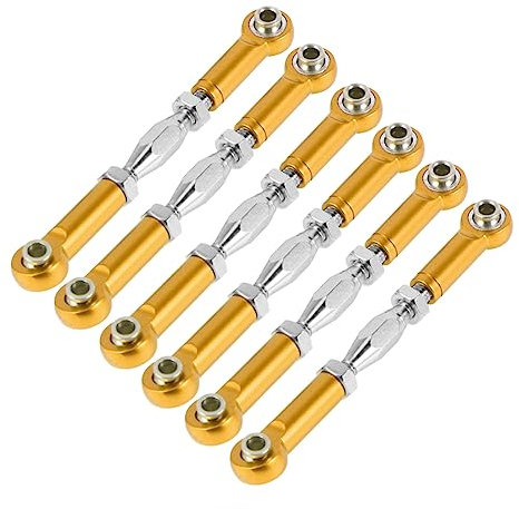 PERSELOSO 6piezas Varilla De Tracción Ajustable De Kit Aluminio para Coche RC Tensor De Varilla para Truck Buggy De Actualización Compatibles Hsp Racing Hpi