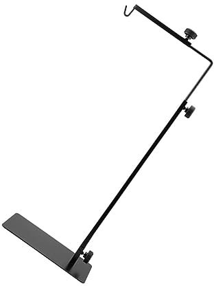 HOLIDYOYO Metallo Supporto Lampada Rettili Regolabile Nero per Terrario