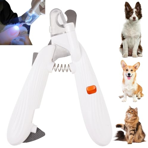 Krallenschere Katzen mit Led-Licht, Spritzfest Schutzvorrichtung, Schneider