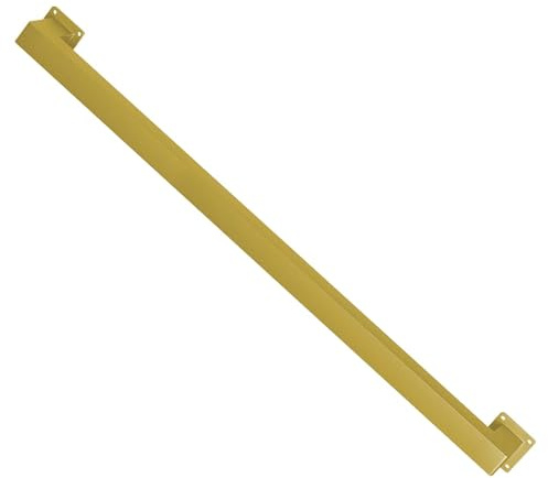 Drsyffsup 30-600cm Metal Handrail for Stairs Indoor Outdoor Steps - Staircases Railing Handrails Banister Hand Rail for Disabled Elderly Kids External Outside Wall Mount, Gold(6.6ft/2m)