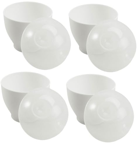 Uonlytech 4 pezzi Tazze per Cuocere Uova al Vapore in Microonde Materiale PP Sicuro Resistente Cuoci Uova in Camicia Facile e Veloce per Colazione Nutriente