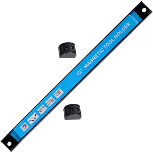 HOMSFOU Barra Magnetica Portautensili Resistente Supporto Magnetico per Attrezzi da Parete Garage Officina Organizzatore Utensili Robuste Calamite per Cacciaviti Chiavi e Pinze