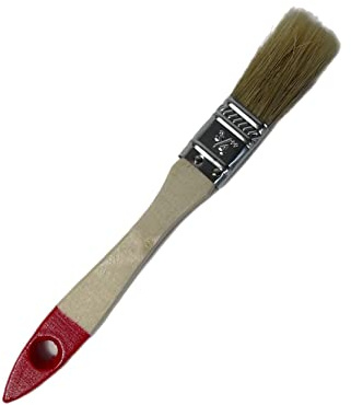 Lackierpinsel Lasuren Maler Pinsel rot 1x Flachpinsel Chinaborste 20mm