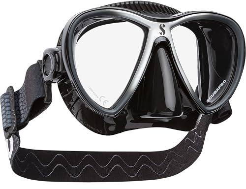 SCUBAPRO Synergy Twin Tauchmaske mit Comfort Strap (klar/blau)