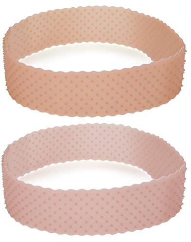 Sibba 2 st peruk greppband halkfri pannband för kvinnor silikon fast elastisk greppkeps justerbar band vattentät håll peruken på plats hårband sömlös unisex