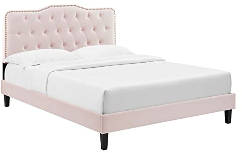 Modway Amber Platform, Queen, Pink