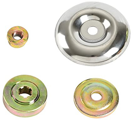 ZZHBOO 4 Stück Ersatzteile für Motorsense Getriebe Ersatz-Metallgetriebe-Mutter-Befestigungsset Gartenmaschine Rasenmäher Klingenadapter Kit für Rasenmäher Trimmer Freischneider