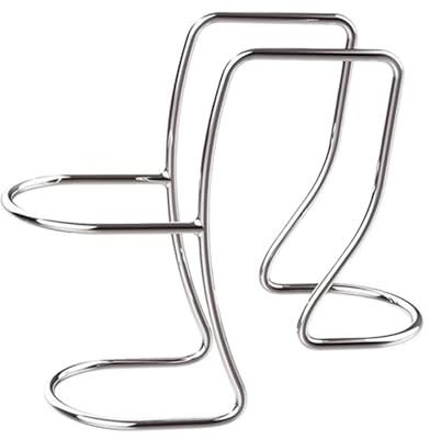 TopHomer Edelstahl Waschmaschinen Ablaufschlauchhalter, Spülbecken Schlauchklemme, Wäschewannen Schlauchführungsclip, Passend für alle Ablaufschläuche