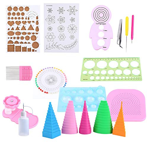 Glomora Set di Strumenti Per Quilling in Carta, Kit Completo Per Quilling con Strumenti a Fessura, Ideale Per Artigianato Artistico, Decorazioni Fai-da-te E Progetti Creativi
