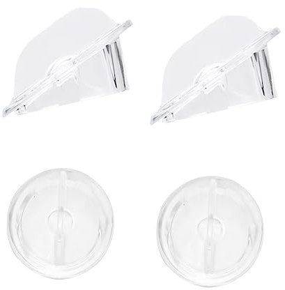 LIFKOME 4 Stück Pfeffermühlen Abdeckungen Acryl Transparent Für Elektrische Pfeffermühlen Staubschutz Küchenzubehör Glatte Oberfläche