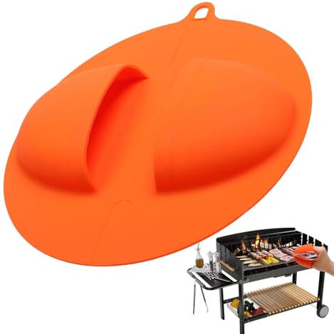 Grillhandschuhe, Grillhandschuhe aus Silikon, leichte und hitzebeständige Grillhandschuhe, Ofenhandschuhe, rutschfest, benutzerfreundlich für Kochen und Teig