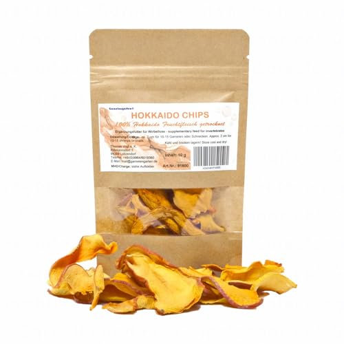 Garnelengarten® Hokkaido Chips 10 g - Garnelenleckerli Garnelenfutter Wirbellosenfutter Schneckenfutter Krebsfutter Krabbenfutter