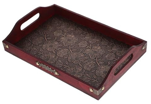 Retro-Holzpalette, Brot- Und Fastfood-Tabletts, Tabletttisch, Multifunktionaler Aufbewahrungsteller, Teezimmertablett, Obst-Teetassentablett, Servierplatte, Schminktablett, Rechteckiges Serviertablett