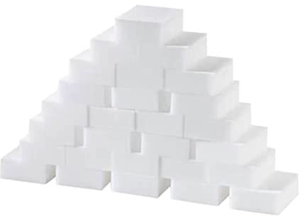 HAPINARY Borrador Mágico 50 Esponjas De Cocina Lavado De Platos Blanca Resistente y Flexible