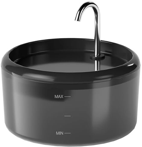 Fuente para Gatos Bebedero Gatos: Fuente Gato Automatico - 2.4l Fuente De Agua para Gato EléCtricas Silenciosa - Dispensador Agua Interior para Mediana/Pequeña Perro - Bebedero Filtrado Agua Fresca