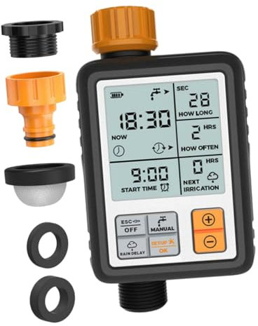 FUNOMOCYA Bewässerungstimer Für Garten Mit Tropfbewässerungssteuerung Und Automatischer Bewässerungssteuerung Mechanisches Bewässerungssystem Mit Zeitsteuerung Bewässerungsgerät Für Pflanzen