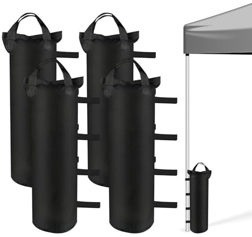 Hopton 4er Set Pavillon Sandsäcke, dick Pavillon Gewichte, 800D Oxford Verstärktes Gewichte für Pavillon, Sandsäcke zum Befüllen Beschweren, Sandsack Beschwerung für Pavillon Zelt Garten