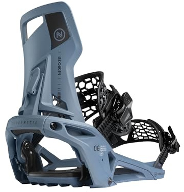 Nidecker OG Supermatic Snowboard Bindungen – Auto Open System mit verstellbarem Highback – Größe L – Atlantic