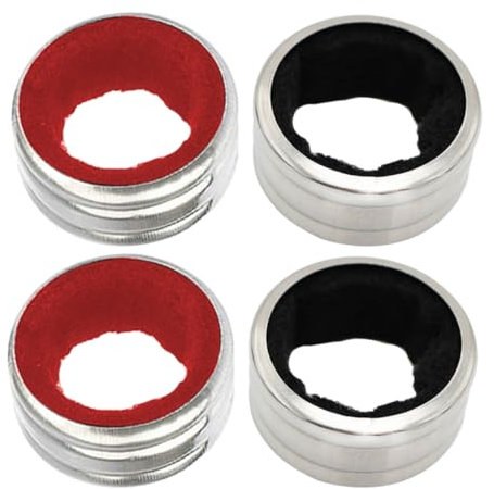 Alipis 4pcs Sturdy Wine Bottle Top Drip Rings Stainless Steel Metal Accessory for Bartenders