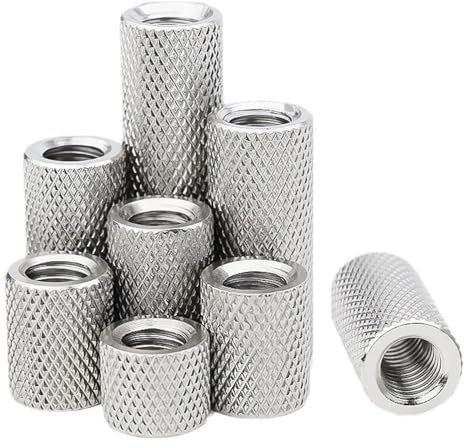 FBANULPEX Runde Verbindungsmuttern Runde Lange Kupplungsmuttern, Rundhülsenbolzenrohr(10pcs,M16 24 * 30)